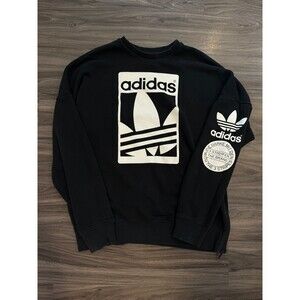 Adidas side zip crewneck with sleeve design